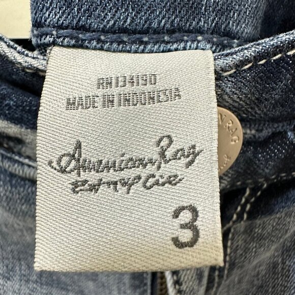 2/$30 American Rag Cie Cargo Denim Mini Skirt Size 3 Y2K Cowgirl Stretch NWT - Picture 8 of 9